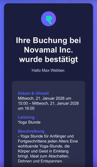 Automatische Bestätigungen