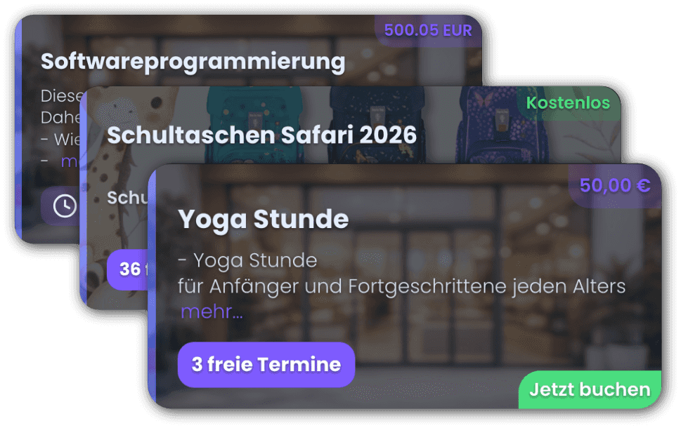 Einfache Terminvergabe
